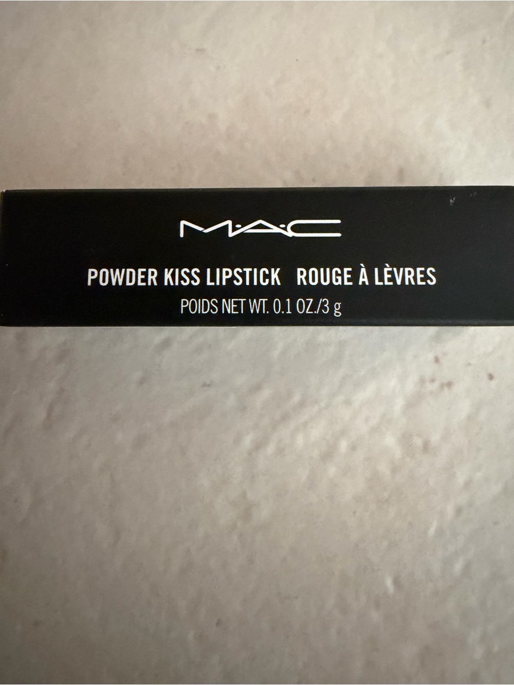 MAC Cosmetics Powder Kiss Lipstick in Black & White Packaging